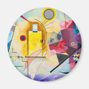 Aimant Kandinsky jaune-rouge-bleu