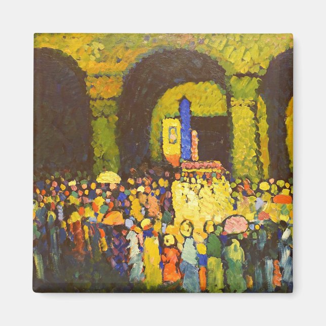 Aimant Kandinsky - La Ludwigskirche à Munich (Devant)