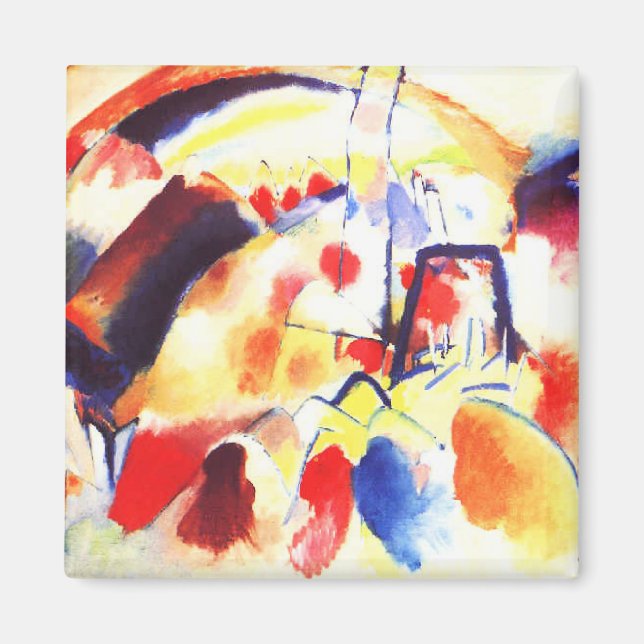 Aimant Kandinsky - Landscape with Red Spots (Devant)