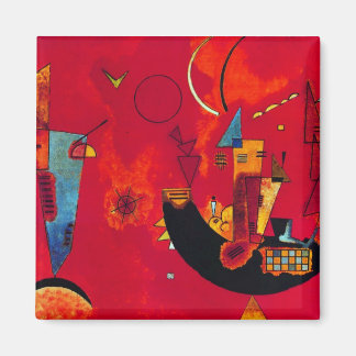 Aimant Kandinsky Mit und Gegen Red Abstrait Peinture