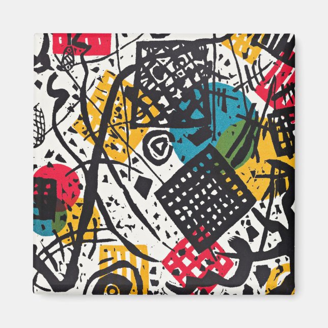 Aimant Kandinsky - Petits Mondes V, Art abstrait (Devant)