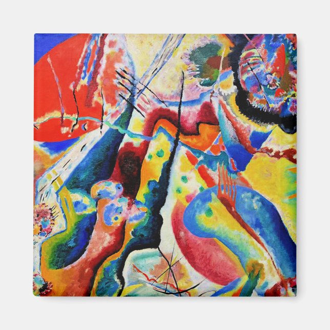 Aimant Kandinsky - Tableau a la Tache Rouge (Devant)
