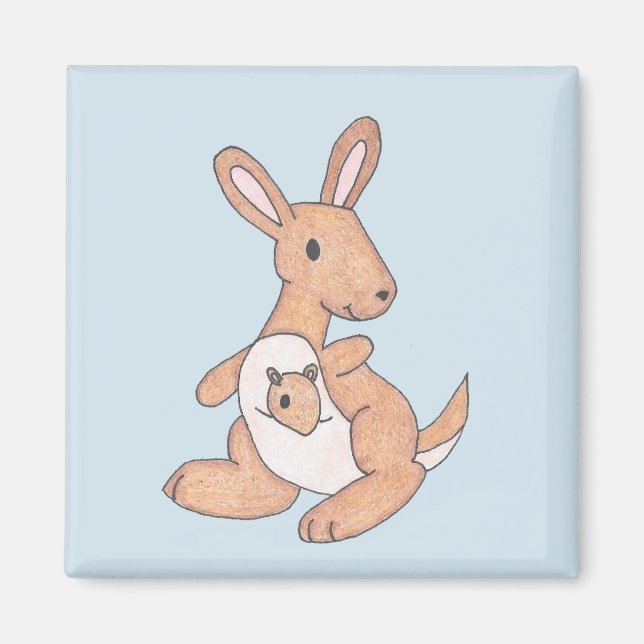 Aimant Kangaroo & Joey (Devant)