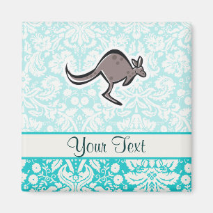 Aimant Kangourou mignon de bande dessinée