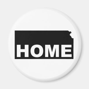 Aimant Kansas Maison Loin De L'Aimant Du Réfrigérateur D'