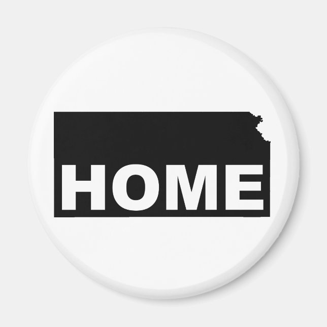 Aimant Kansas Maison Loin De L'Aimant Du Réfrigérateur D' (Devant)