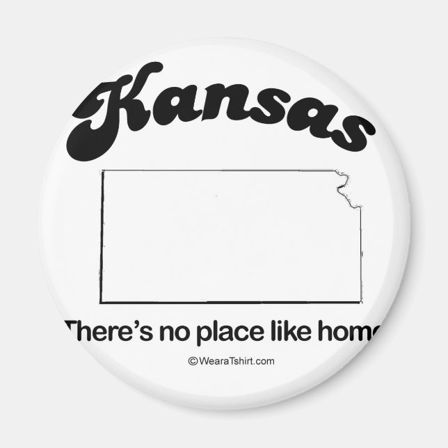 Aimant KANSAS - T-shirts et tenues "KANSAS STATE MOTTO" (Devant)