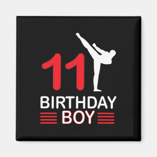 Aimant Karate Anniversaire Tee Boy Cadeau Enfants Taekwon