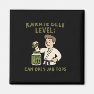 Aimant Karate Belt Level peut ouvrir Jar Tops Martial Art