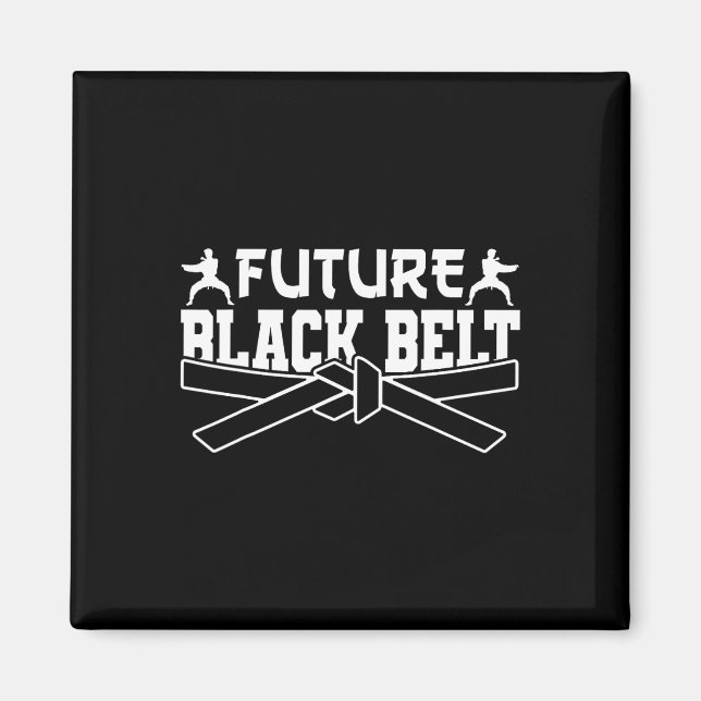 Aimant Karate Black Belt Gi Uniforme Future Black Belt (Devant)