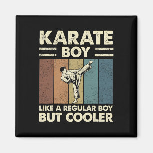 Aimant Karate Boy Comme Un Garçon Régulier Mais Glacière