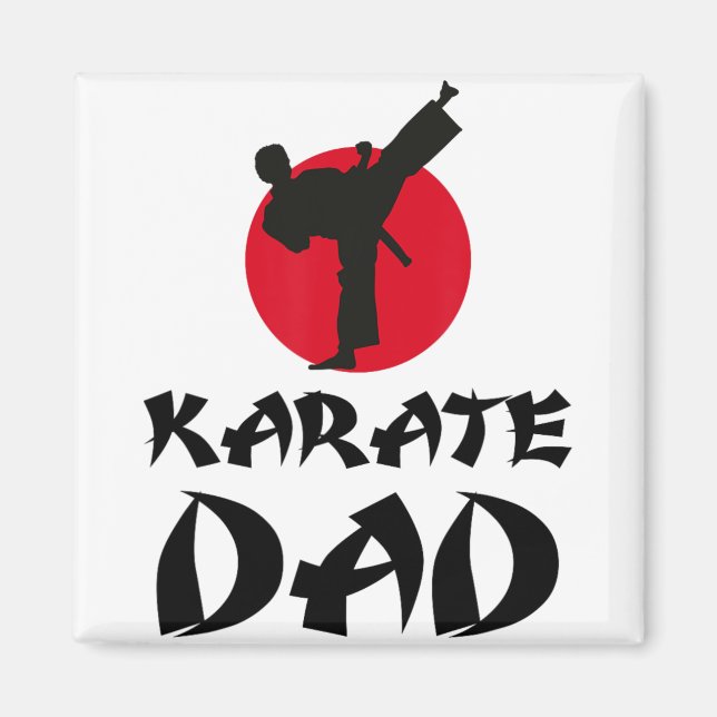 Aimant Karate Dad Arts Martiaux  (Devant)