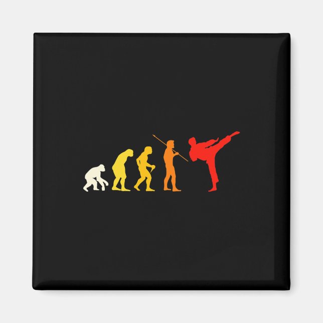 Aimant Karate Evolution Kung Fu Shotokan Gift Martial Art (Devant)