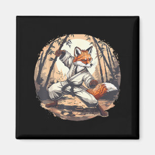 Aimant Karate Fox Animal MMA Taekwondo Arts Martiaux