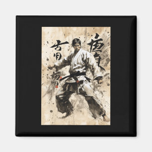 Aimant Karate Kyokushin Calligraphie Japonaise Arts Marti