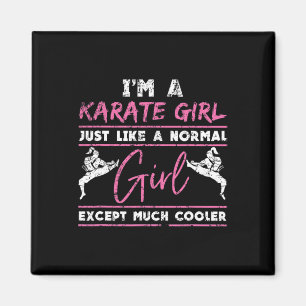 Aimant Karate Lover Athlete Femmes Cadeau Karate