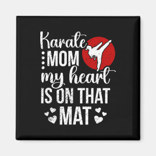 Aimant Karate Maman Mon Coeur Est Sur Ce Mat Karate Mama