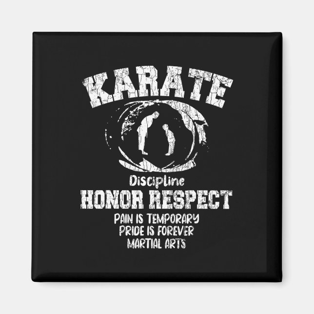 Aimant Karate Martial Arts Définition Funny Black Belt Gr (Devant)