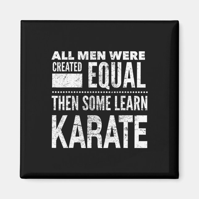 Aimant Karate Men Martial Arts Sensei Drôle Déclaration p (Devant)