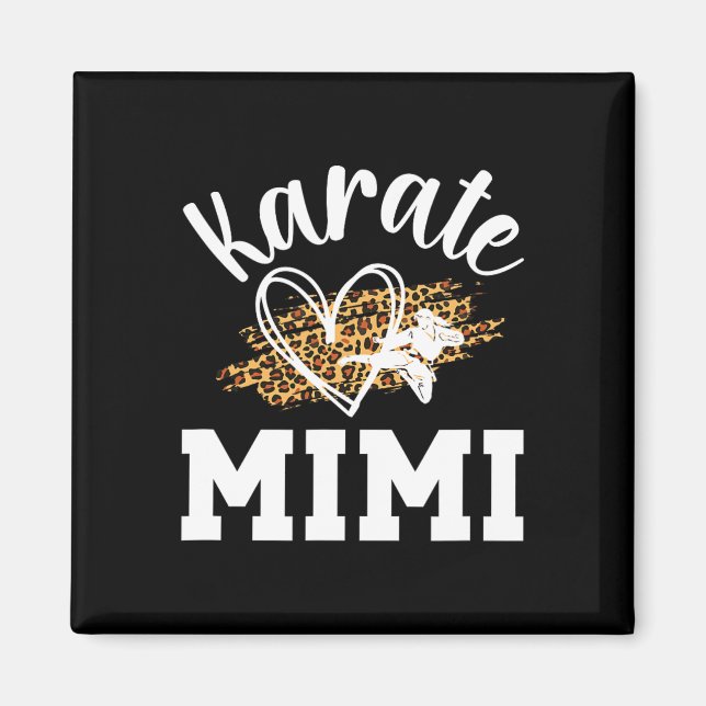 Aimant Karate Mimi Leopard Karate Mimi Grand-mère (Devant)