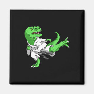 Aimant Karate T-rex Dino Elève Dinosaure Professeur Karat