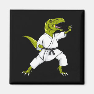 Aimant Karatesaurus T-rex Dinosaure Karaté Samouraï Drôle