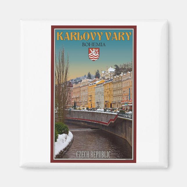 Aimant Karlovy Vary - Semnice River Winter (Devant)