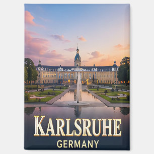 Aimant ✈️ Karlsruhe Allemagne Cadeau de voyage 🏛️