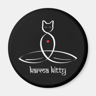 Aimant Karma Kitty - texte Sanskrit de style