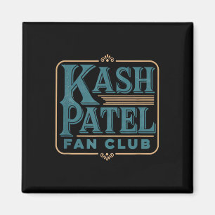 Aimant Kash Patel Fan Club Vintage Logo Président Trump