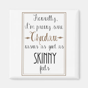 Aimant Kate Moss Citation Carré de chocolat