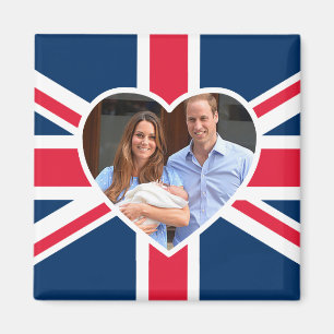 Aimant , Kate, prince George - drapeau britannique