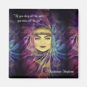 Aimant Katharine Hepburn - Citation féministe inspirante