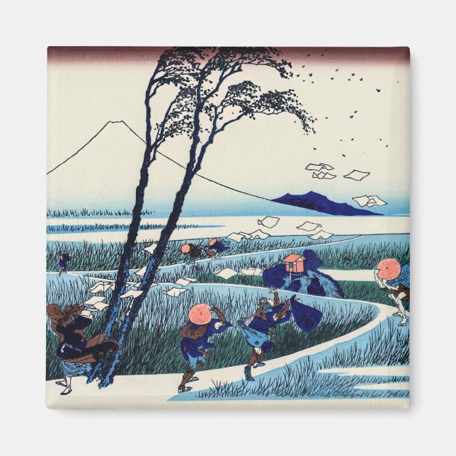 Aimant Katsushika Hokusai - Ejiri dans la province de Sur (Devant)
