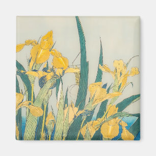 Aimant Katsushika Hokusai - Grasshopper et Iris