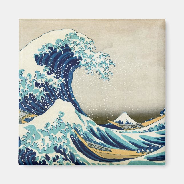 Aimant Katsushika Hokusai - The Great Wave off Kanagawa (Devant)