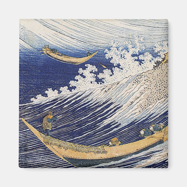 Aimant Katsushika Hokusai. vagues (Devant)