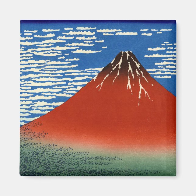 Aimant Katsushika Hokusai - Vent Fin, Matin Clair (Devant)