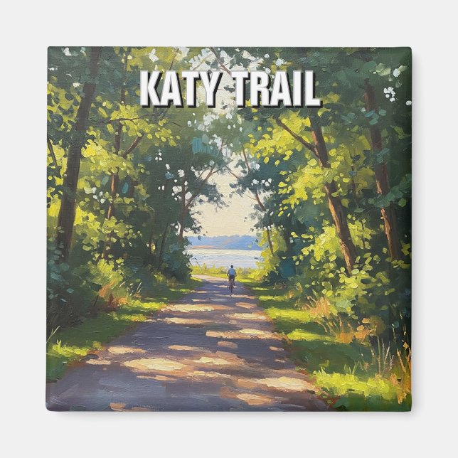 Aimant Katy Trail Missouri Travel (Devant)