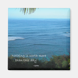 Aimant Kauai Beach Ocean Hawaii Citation inspirante