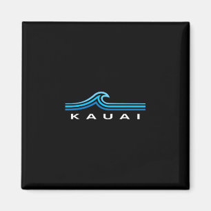 Aimant Kauai Hawaii Vagues Vintage Hommes Femmes Filles G