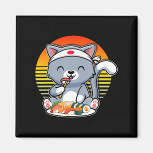 Aimant Kawaii Anime Chat Otaku Japonais Sushi Cadeaux Fil