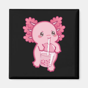 Aimant Kawaii Axolotl Boba Bubble Tea Ado fille enfants J