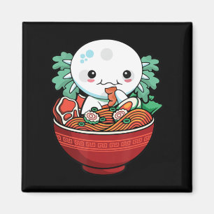 Aimant Kawaii Axolotl Ramen Ado japonais Anime Lover Gir