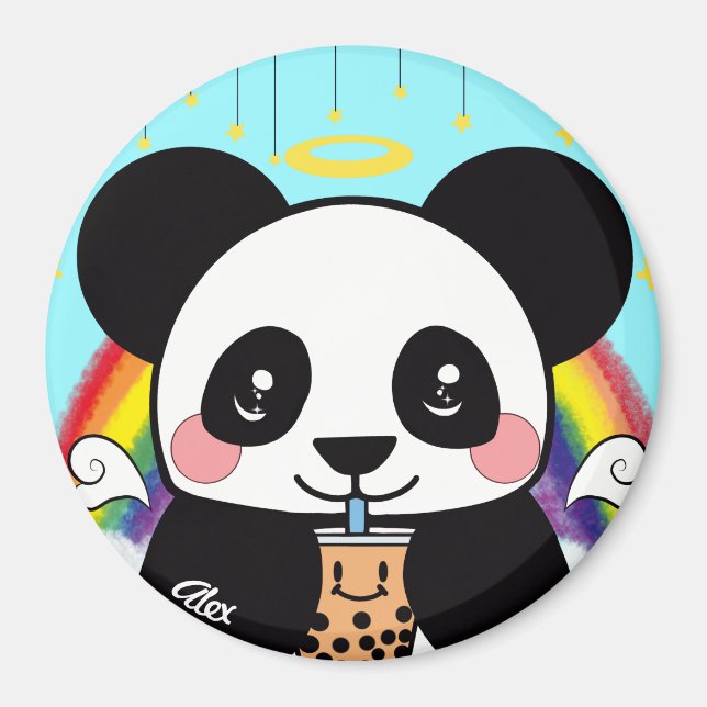 Aimant Kawaii Boba Panda (Devant)