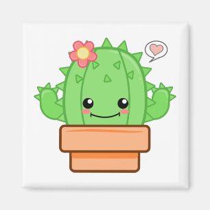 Aimant Kawaii Cactus