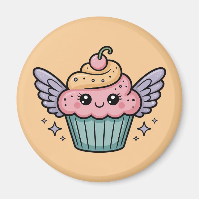 Aimant Kawaii Cupcake (Devant)