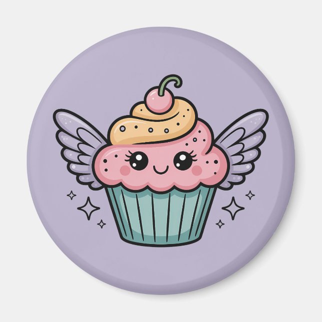 Aimant Kawaii Cupcake (Devant)