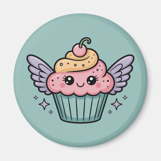 Aimant Kawaii Cupcake (Devant)
