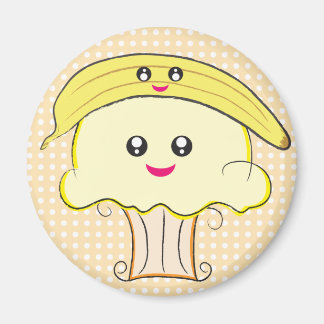 Aimant Kawaii Cupcake et Banana
